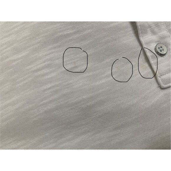 Faherty Men's White Henley Shirt 100% Cotton Long Sleeve Soft Knit XL - Picture 10 of 10